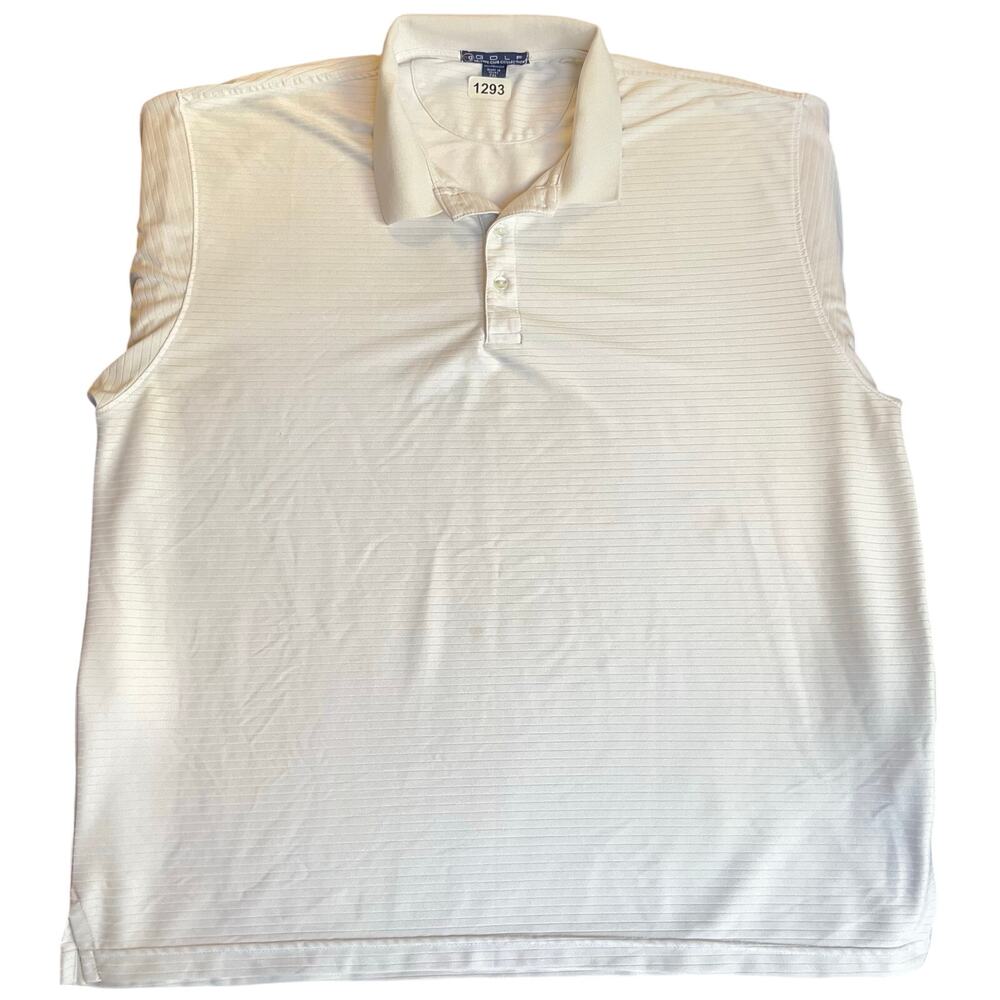 MG Golf Men Polo Shirt Size 2XL White Short Sleeve Private Club Collection